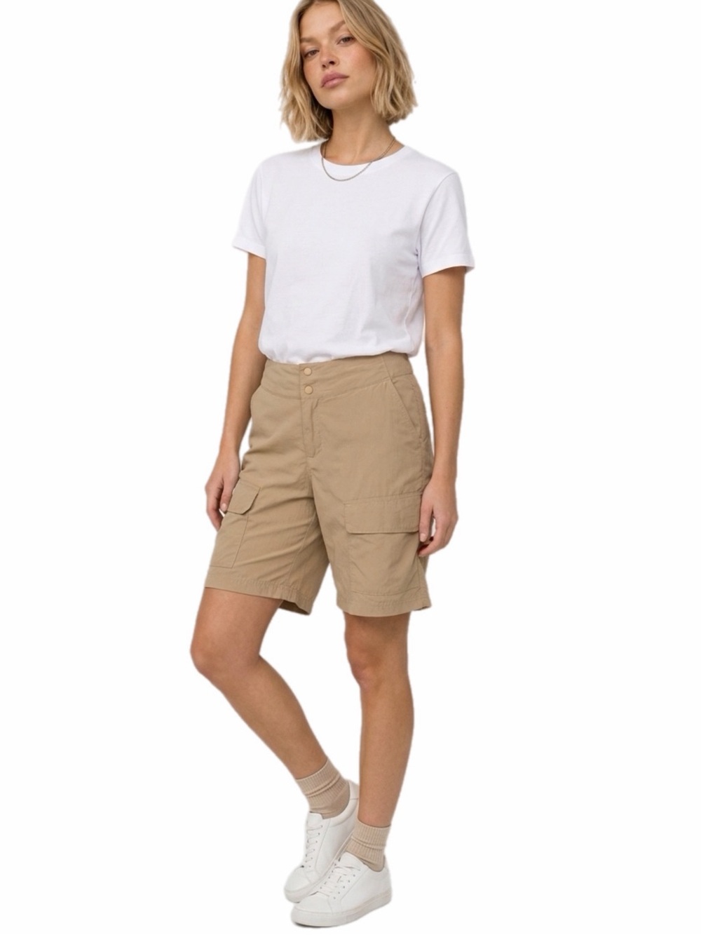 PATAGONIA Vintage 2005 Go II Cargo Hiking Shorts Tan/Beige Women’s Small